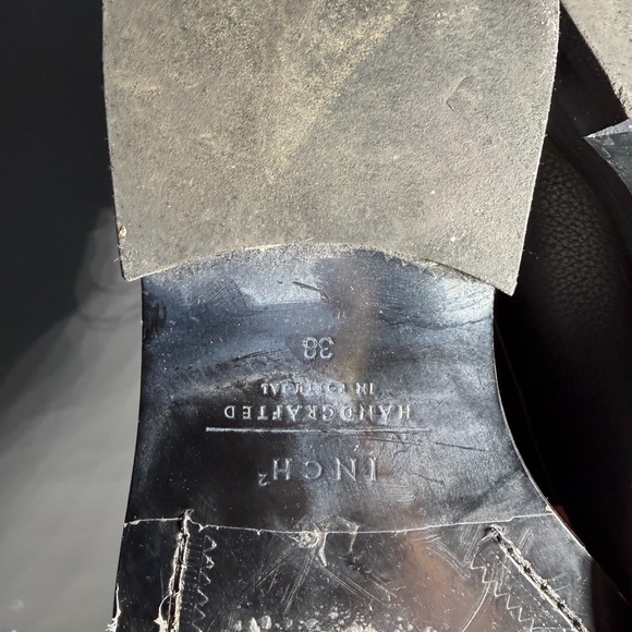 Inch2 Leather Combat Boots Size EU 38 - Picture 6 of 6